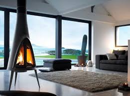 15 Hanging And Freestanding Fireplaces To Keep You Warm This Winter Freestanding Fireplace Hanging Fireplace Modern Fireplace