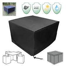 Ipreea 115x115x74cm Outdoor Garden Yard Patio Waterproof Cube Table Furniture Cover Rain Protection Furniture Covers Cube Furniture Cube Table