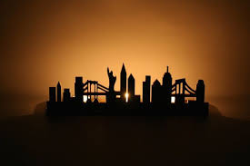 Nyc Skyline Tea Light Holder New York City Outline Candle Holder Tea Lights Tea Light Holder Nyc Skyline