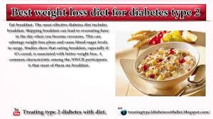 best weight loss t for diabetes type