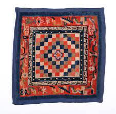Antique Tibetan Checkerboard Prayer Rug Rugs Tibetan Art Antiques