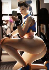 Chun-Li gym selfie [Street Fighter, Fortnite] AkkoNSFW) : rrule34