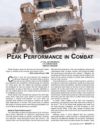 PDF) Peak Performance in Combat