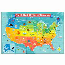 Chuckle & roar giant easter seek & find floor puzzle 50 pieces 3 x 2 ft size bn. Chuckle Roar Giant Floor Puzzle Us Map 50pc Walmart Com Walmart Com