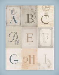 Here's a set of free printable alphabet letter images for you to download and print. Nursery Alphabet Wall Art Free Printables How To Nest For Less