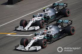 Pole Man Lewis Hamilton Mercedes Amg F1 W10 And Valtteri Bottas Mercedes Amg W10 Arrive On The Grid Valtteri Bottas Lewis Hamilton Mercedes Amg