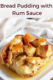 Eggnog Bread Pudding With Rum Sauce Recipe Eggnog Bread Pudding Bread Pudding Rum Bread Pudding