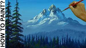 Cover your walls with artwork and trending designs from independent artists worldwide. How To Paint Snow Mountain Easy Like Bob Ross In Acrylics Youtube