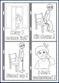 Classroom Language Colouring Mini Book Classroom Language Mini Books English Classroom