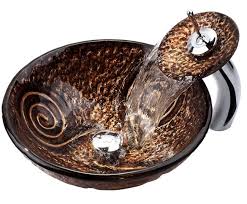 luna glass vessel bathroom sink