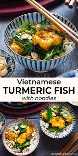 Vietnamese Turmeric Fish With Dill And Noodles Cha Ca La Vong Delightful Plate Recipe Vermicelli Recipes Asian Recipes Recipes