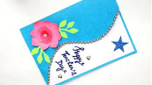 Stick green wrapper candy to make it look like leaves. Teacher S Day Card How To Make Card For Teacher Birthday Card Making For Teacher Greeting Card