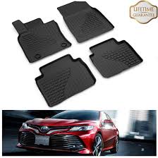 Make sure this fits by entering your model number. Kiwi Master Floor Mats Compatible For 2018 2019 2020 Toyota Camry Accessories Non Hybrid All Weather Mat Liners Front Rear 2 Row Seat Tpe Slush Liner Black Pt908 03180 20 Buy Online In India