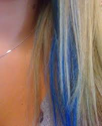 Lovely Dalliances Blue Hair Streaks Blue Hair Hair Highlights