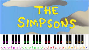 It's calm, beautiful, and easy to learn. The Simpsons Theme Piano Letter Notes