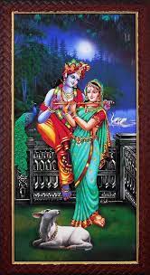 Radha Learning Flute From Krishna Screen Print Radha Krishna Art Krishna Radha Painting Lord Krishna Wallpapers