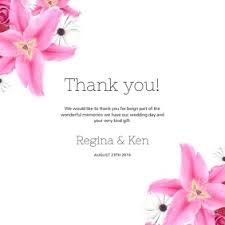 Forget to make a note of every card or gift that you receive to make. 380 Wedding Thank You Customizable Design Templates Postermywall