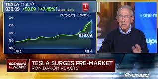 Billionaire investor Ron Baron thinks Tesla revenue could boom to ...