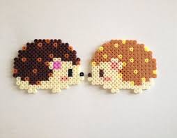 Cute Hama Beads Perler Hedgehogs Perler Bead Art Hama Beads Design Bead Art