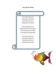 Ikan kekek mak iloi iloi. Lirik Lagu Ikan Kekek Pdf
