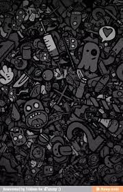 Iphone Black Wallpaper Doodle Open whatsapp and tap on the settings tab in bottom menu. iphone black wallpaper doodle