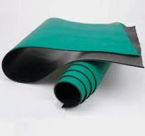 Green and Black Composite ESD Anti Fatigue Rubber Sheet/Mat ...