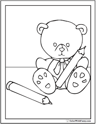You will also find a blank teddy bear template, and teddy bear coloring page. Teddy Bear Coloring Pages For Fun