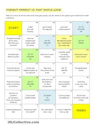 Present Perfect Vs Past Simple Game Present Perfect Simple Game Grammar And Vocabulary