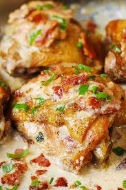 Top keto chicken breast recipe ideas! Pan Fried Chicken With Creamy Bacon Sauce Julia S Album