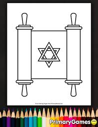 Torah Scroll Coloring Page Free Printable Ebook Torah Scroll Coloring Pages Torah