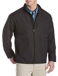 Harbor Bay By Dxl Big And Tall Water And Wind Resistant Bomber Review Men S Coats And Jackets Harbor Bay Big And Tall