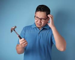 Image of gavel and a confusedlooking person