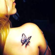 3d Butterfly On The Shoulder Tattoo Idea Butterfly Tattoo On Shoulder Butterfly Tattoo Realistic Butterfly Tattoo
