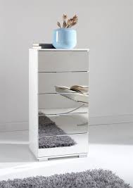 Check spelling or type a new query. Wimex German Mirror White Chest 5 Drawer Tall Narrow Chest Mirrored Www Robinsons Furniture