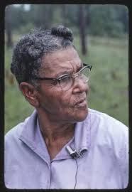 Etta Anderson, Ocilla, Georgia, gathering wild plants