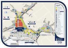 Sydney Airport Map Terminal1 Departures Airport Map Sydney Airport Map