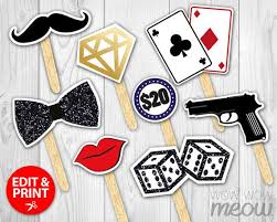 50 Photo Booth Props Printable James Bond 007 Party Instant Etsy James Bond Party James Bond Theme Party 007 Party