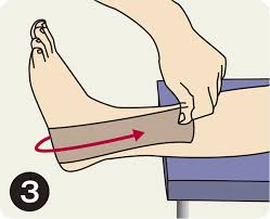 最も基本的な足首捻挫予防のテーピング「Vロック」 | Mueller Japan