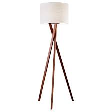 A modern floor lamp is a stylish accent that complements ambient lighting and interior decor. 63 Brooklyn Floor Lamp Walnut Adesso Target