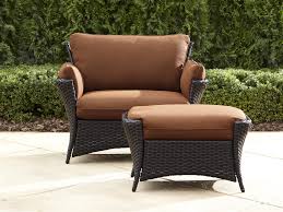 The foot rest actuator has a plastic cap/link that fits on the end of the ram via a hinge pin and connects to the foot. La Z Boy Outdoor Deve 2pc Everett Oversized Chair With Ottoman American Freight Sears Outlet