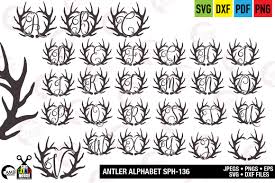 Download Antler Monogram Antler Alphabet Svg Ambillustrations Com