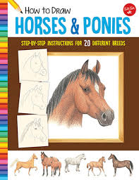 The images above represents how your finished drawing is going to look and the steps involved. Horses Ponies How To Draw Russell Farrell 9781633227484 Murdoch Books