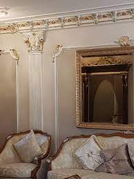 Realizzazioni Inga Parete Decorata Con Stucchi In Gesso Per Un Stile Classico Ed Elegante Camere Da Letto Di Lusso Idee Per Interni Idee Per Decorare La Casa