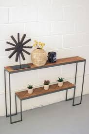 Recycled Honey Wood Iron Console Table 2 Tiered Distinctive Home Garden Decorative Accessori Home Decor Baskets Iron Console Table Home Decor Accessories