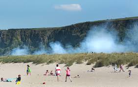 Benone Strand On Fire The Irish News