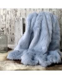 Must have ombre faux fur throw blankets. Baby Blue Fur Throw Blue Fur Blanket Pale Blue Fur Bedspread