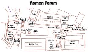 Pix For The Roman Forum Map Roman Forum Rome Map Rome