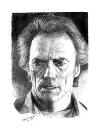 Clint Eastwood Celebrity Art Portraits Celebrity Drawings Portrait Sketches