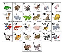 Check all work to make sure every. Cartoon Animal Alphabet Chart Stock Vector Illustration Of Children Lowercase 33281999