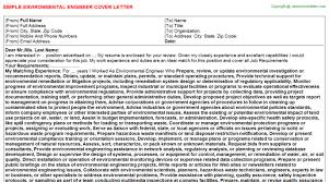 Environmental Engineer Cover Letter